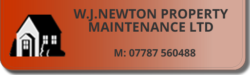 WJN Property Maintenance Ltd logo plus mobile number = 07787 560 488